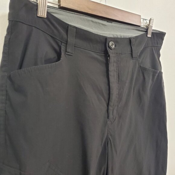 Eddie Bauer Men Fleece Lined Tech Pants Size 34X30 Black Utility Outdoors Hiking - Picture 2 of 11